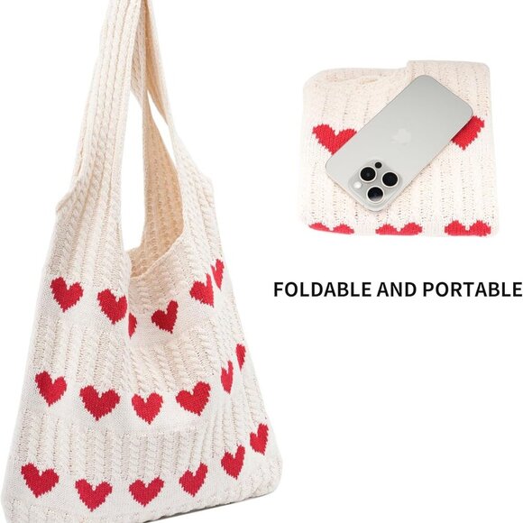 Crochet Tote Bag Soft Knit Large Capacity Summer Beach Travel Women - Picture 4 of 6